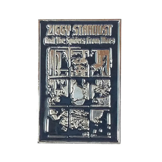 David Bowie Ziggy Stardust Enamel Pin Pewter Pin Badge