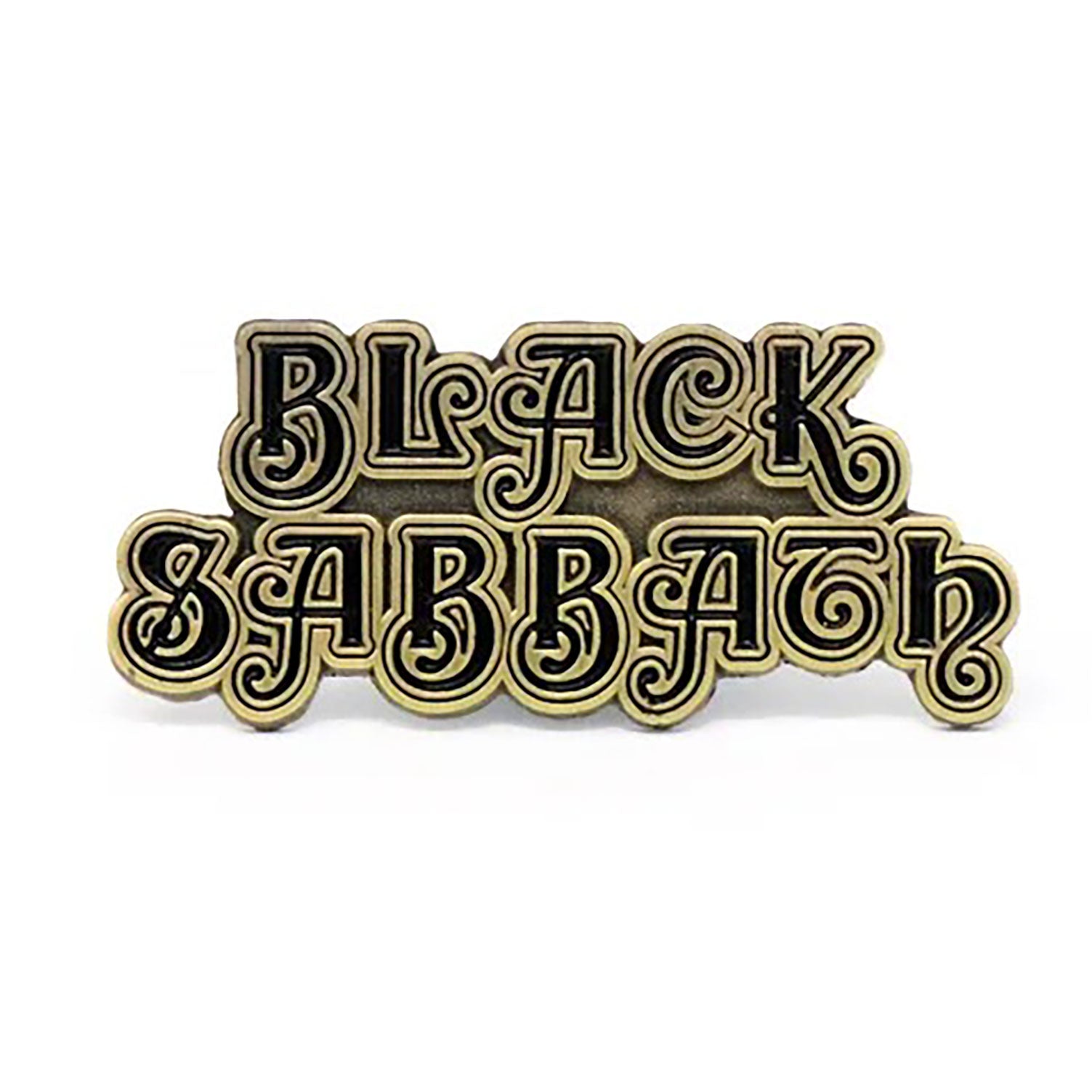 Black Sabbath 1st Logo Enamel Pin + Magnet Add On Pewter Pin Badge