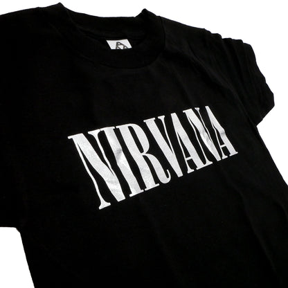 Nirvana Youth Silver Foil Logo Childrens T-shirt Back