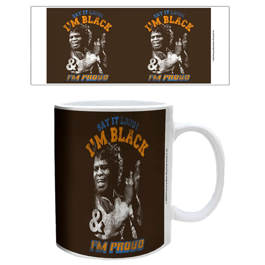 James Brown Black and Proud Coffee Mug Front