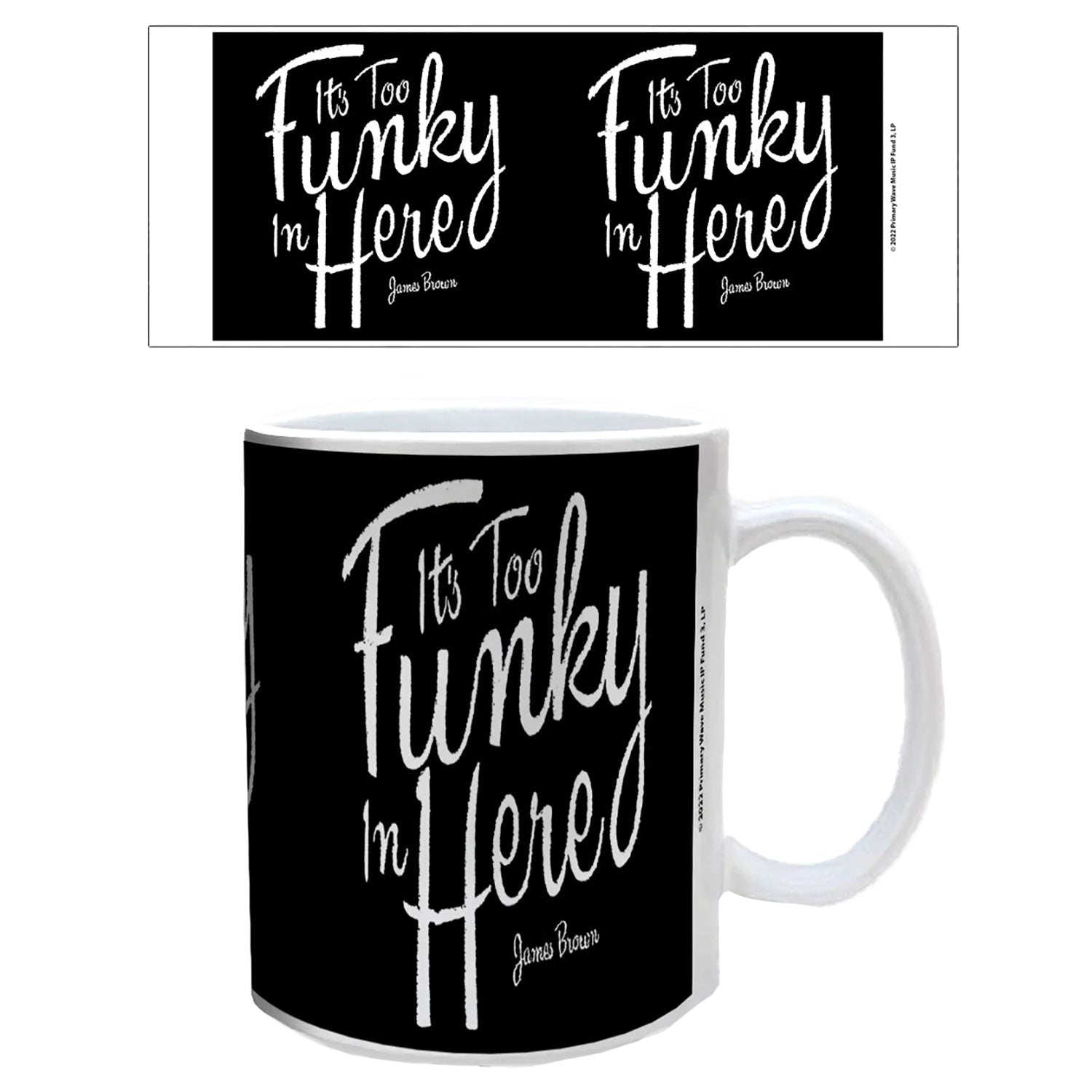 James Brown Too Funky Coffee Mug Front