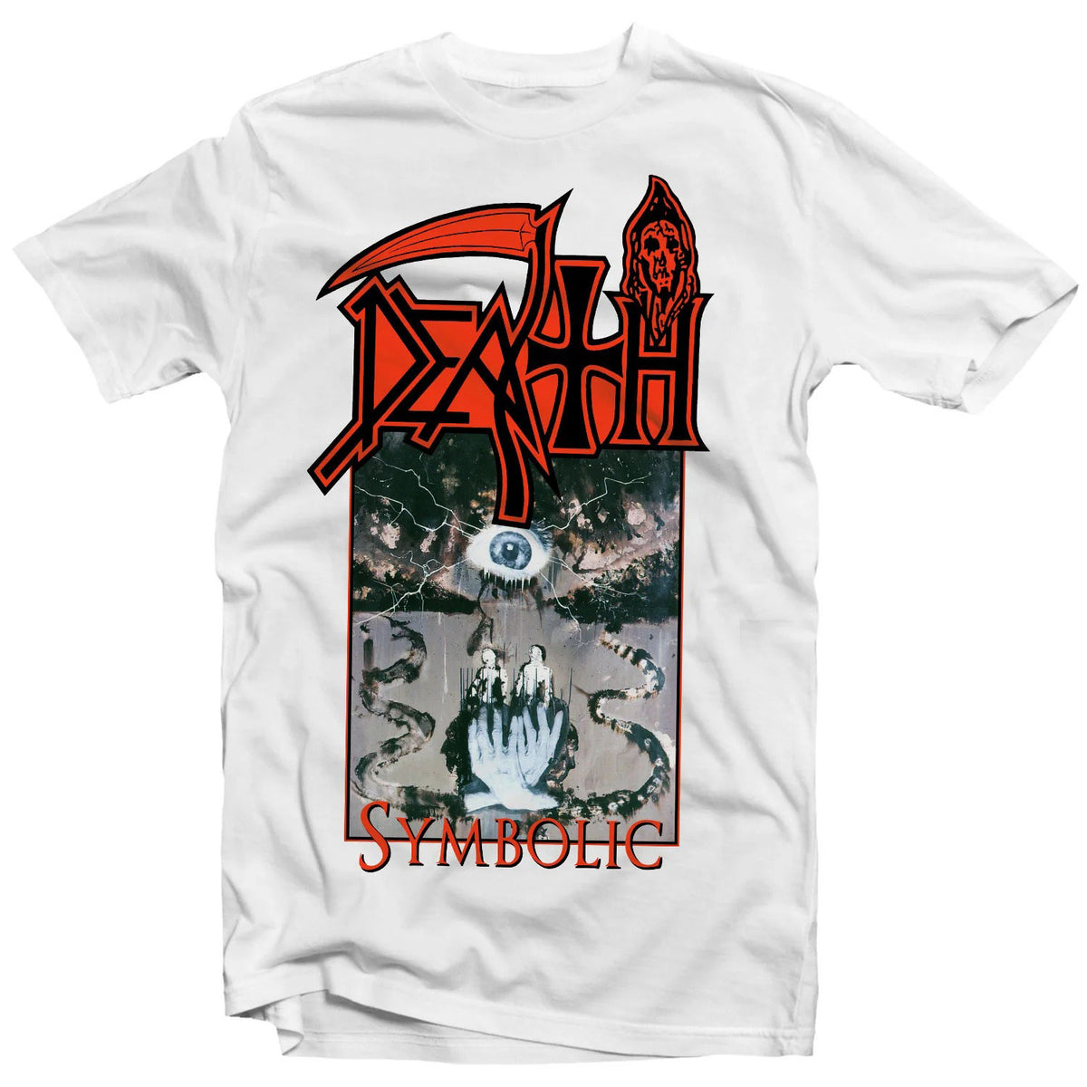 Death Symbolic (White) T-shirt Front