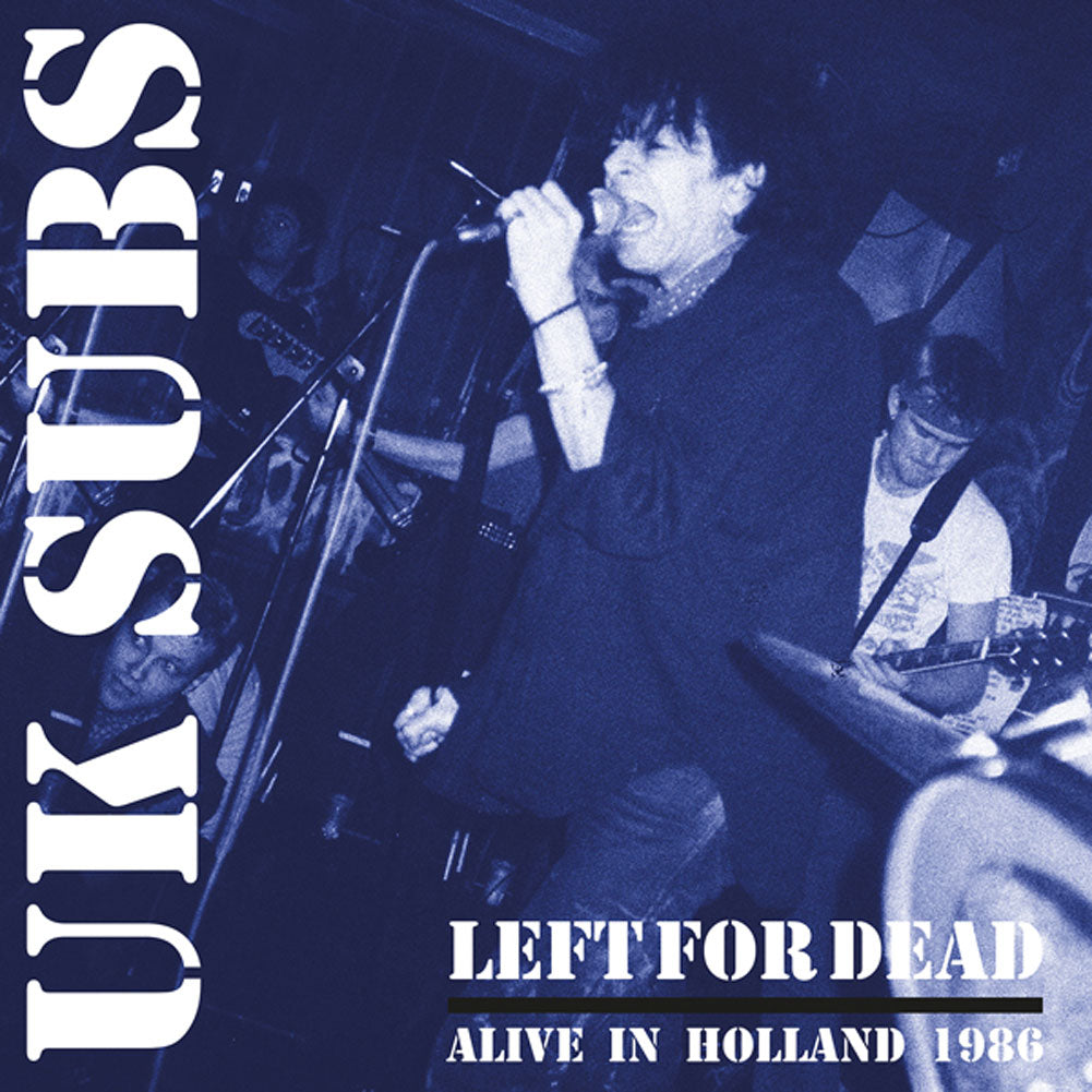Uk Subs Left For Dead - Alive In Holland 1984 (clear Vinyl) Vinyl Double Album Vinyl Front