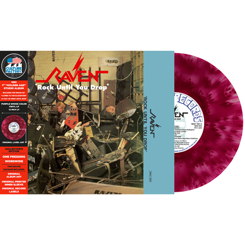 Raven Rock Until You Drop (purple Smoke Vinyl) Vinyl LP Vinyl Front