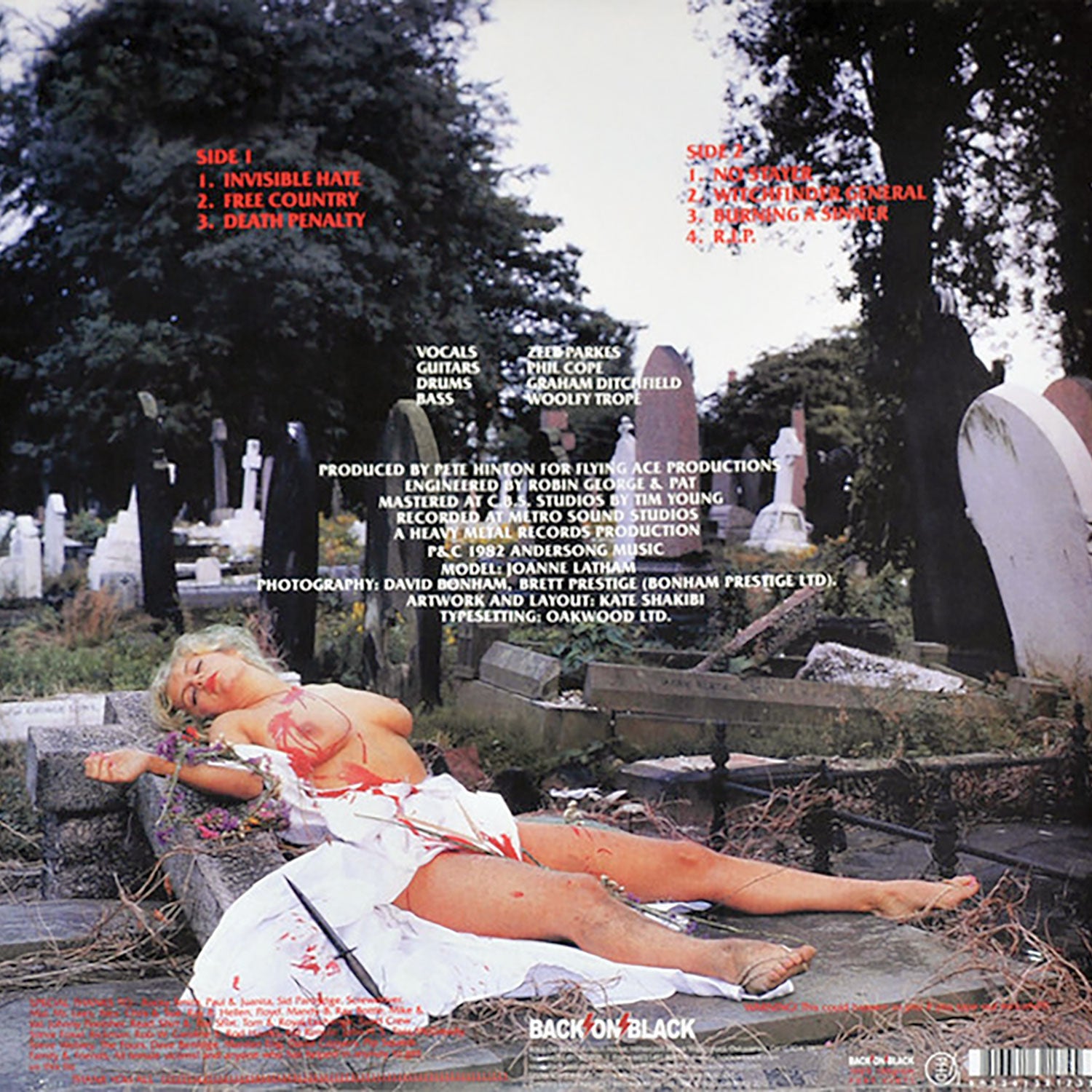Witchfinder General Death Penalty Vinyl LP Vinyl