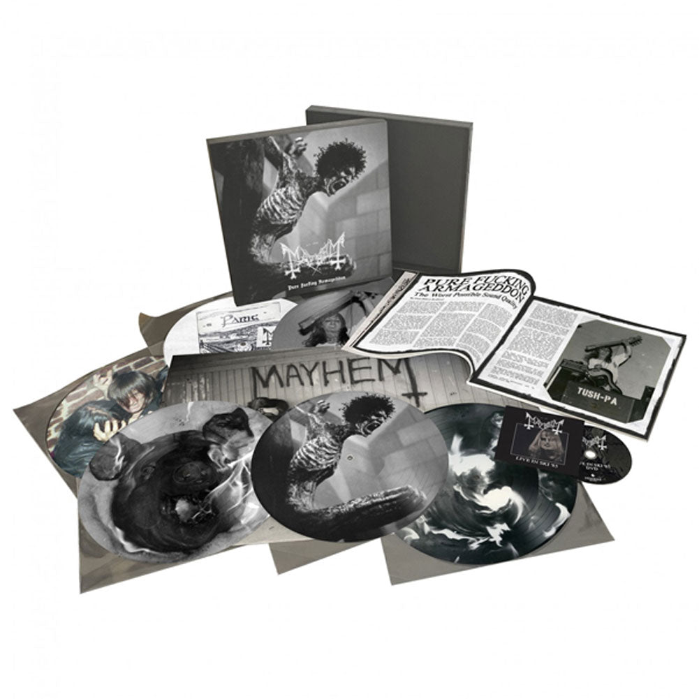 Mayhem Pure Fucking Armageddon (6lp+dvd) Vinyl LP Box Set Vinyl Front