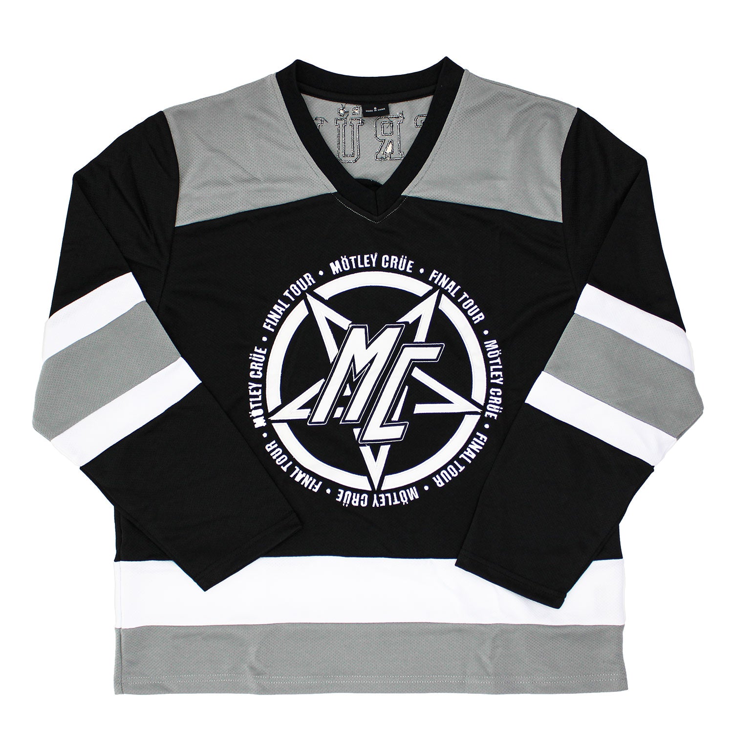 Motley Crue Final Tour #81 Mesh Hockey Jersey Hockey Jersey Front