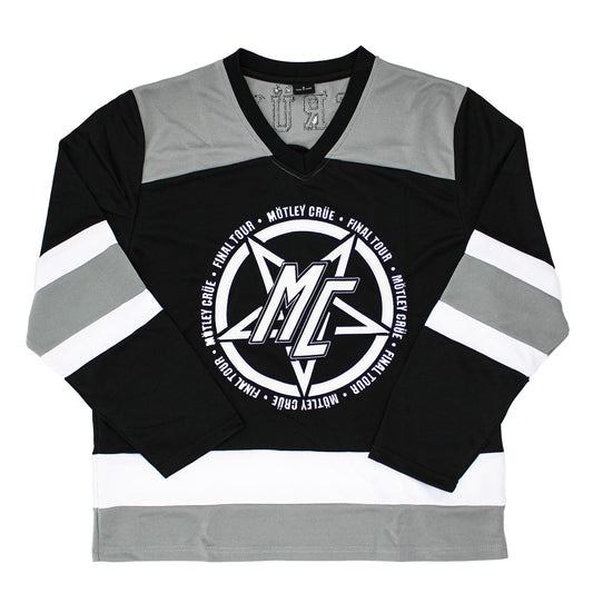 Motley Crue Final Tour #81 Mesh Hockey Jersey Hockey Jersey Front