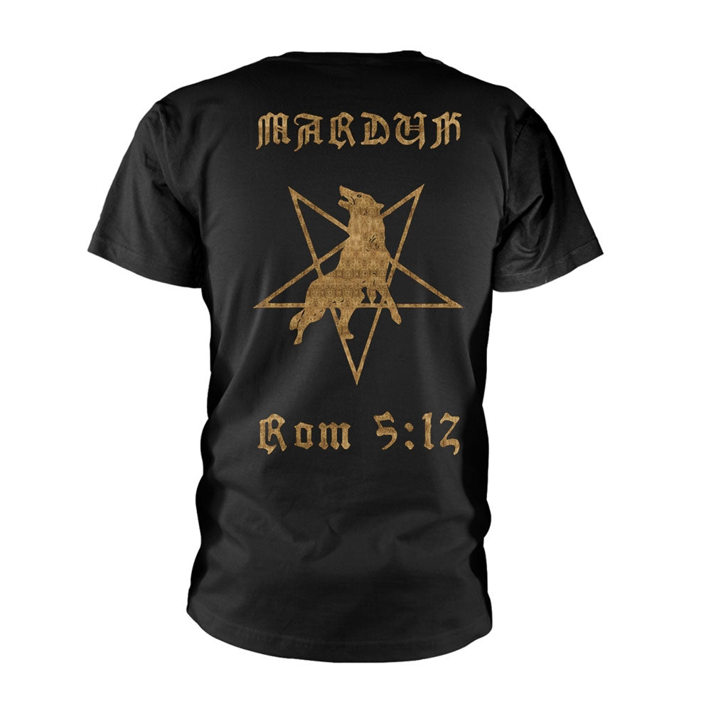 Marduk Rom 5:12 (gold) T-shirt Back