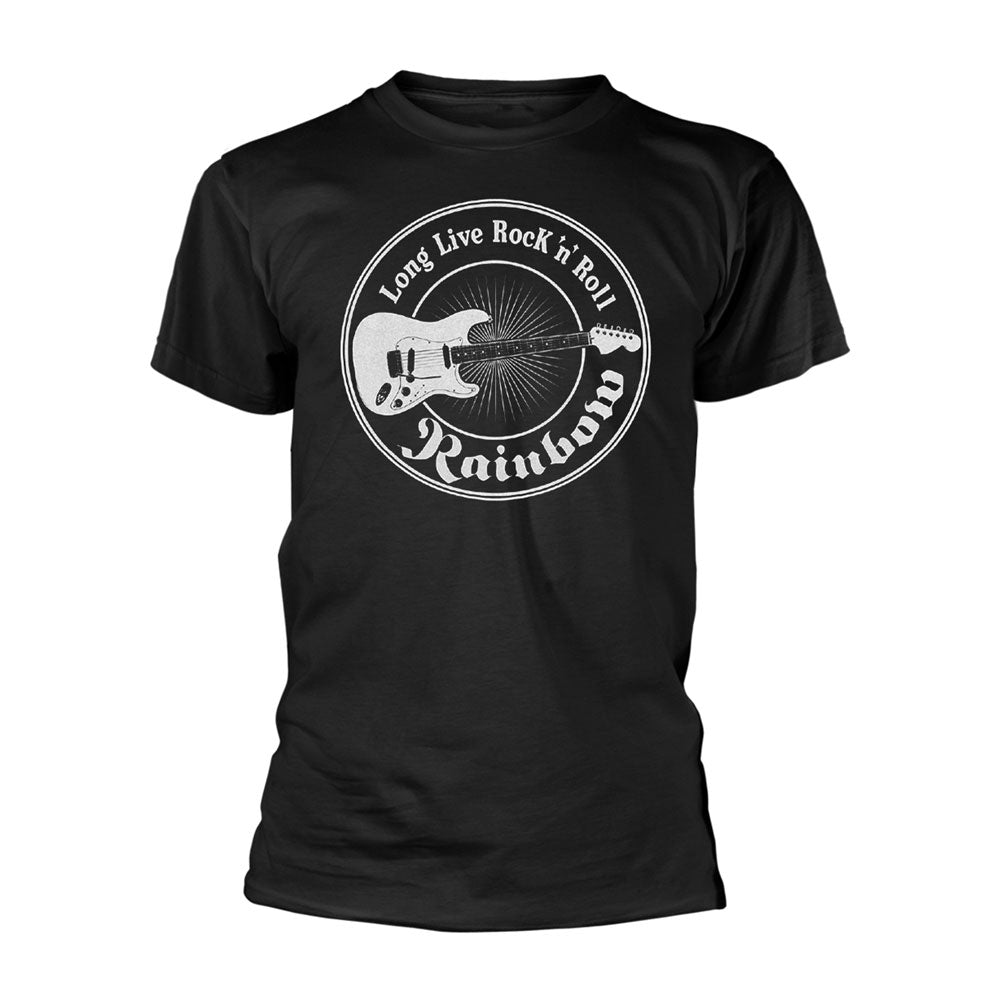 Rainbow Long Live Guitar T-shirt Front