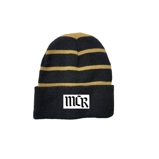 My Chemical Romance Logo Stripe Beanie Beanie Front