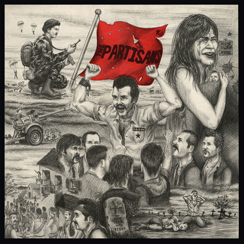 Partisans, The The Time Was Right (red Vinyl) Vinyl LP Vinyl Front