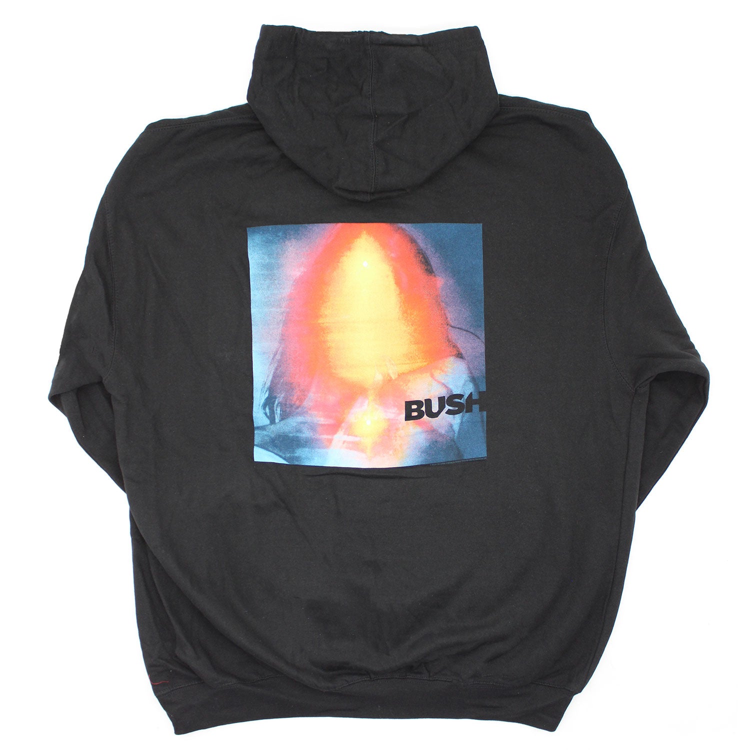 Bush Rainbow Pull Over Hooded Fleece Hooded Sweatshirt Back