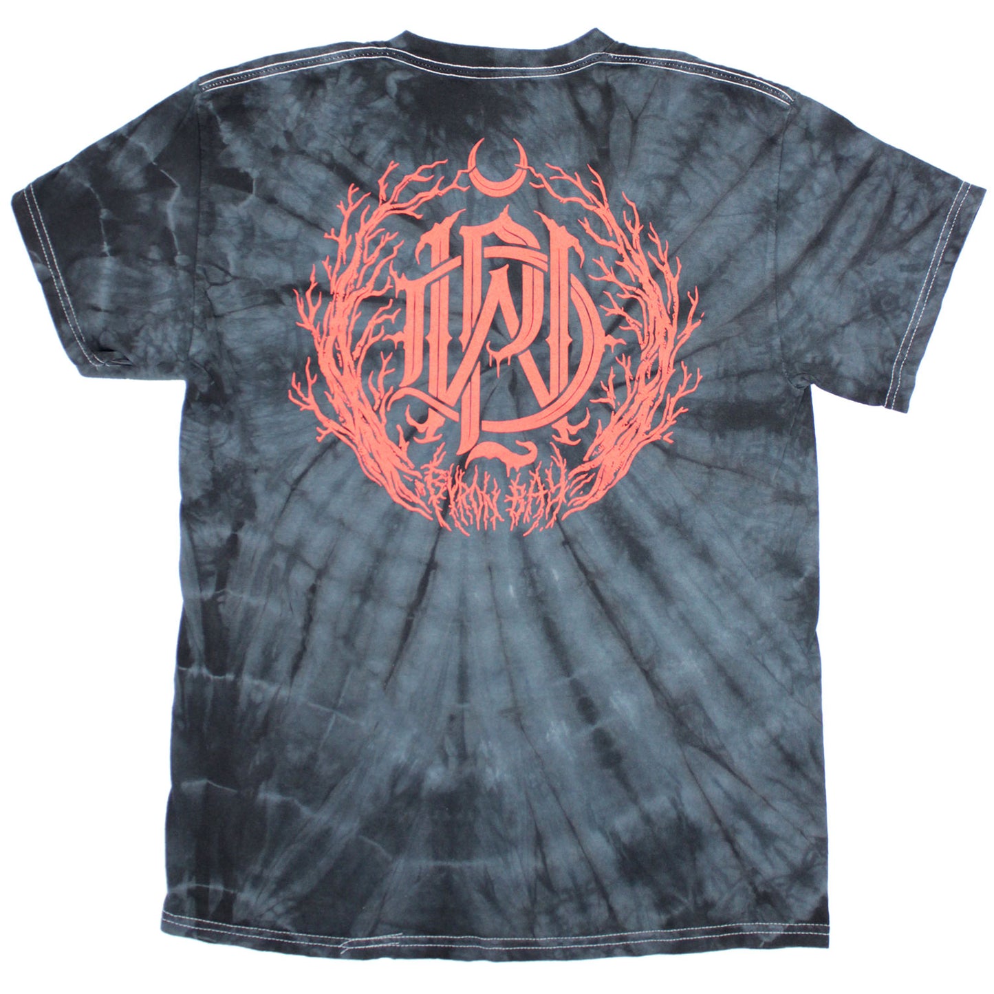 Parkway Drive Metal Crest (Black Spider Dye) Tie Dye T-shirt Back