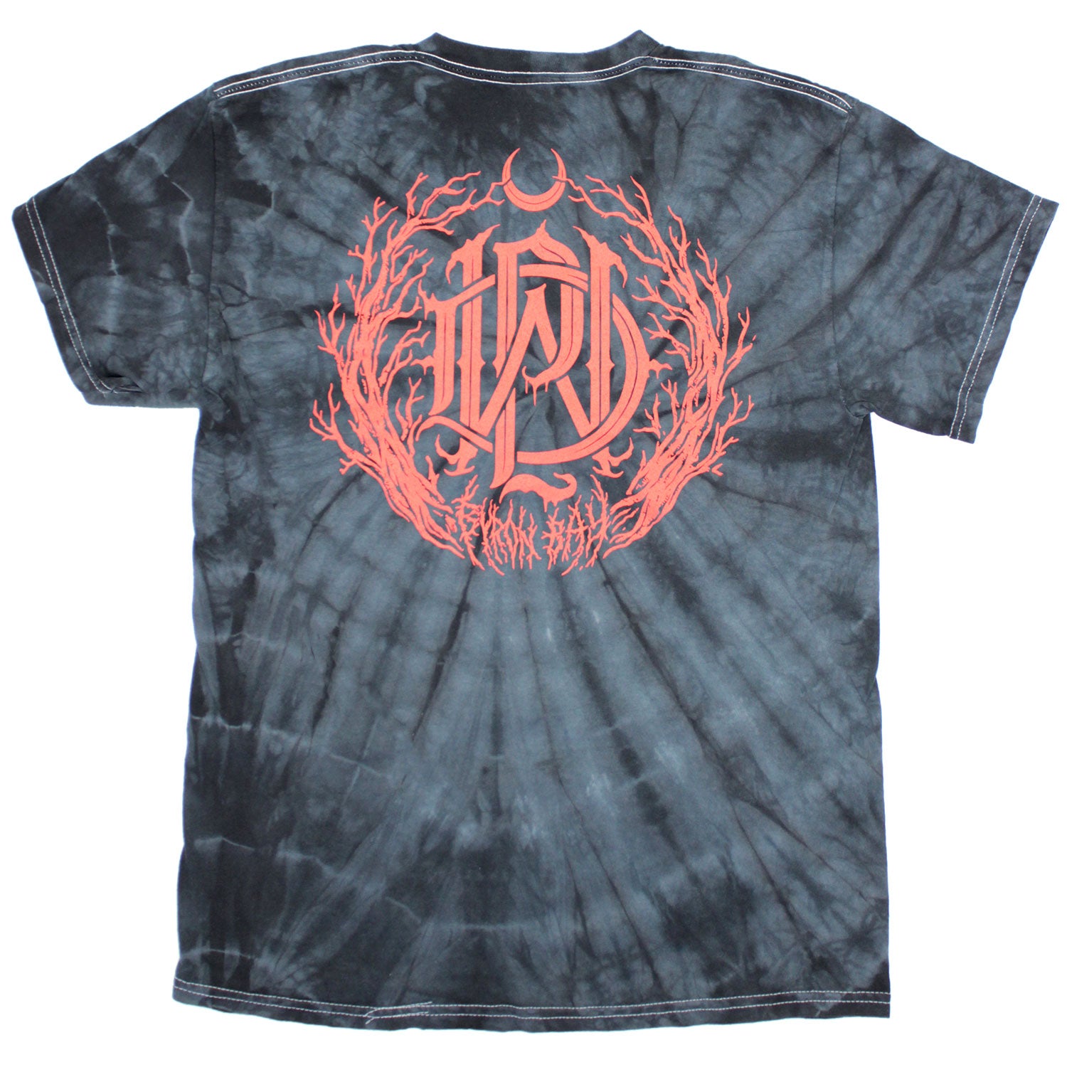 Parkway Drive Metal Crest (Black Spider Dye) Tie Dye T-shirt Back