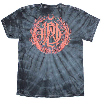Parkway Drive Metal Crest (Black Spider Dye) Tie Dye T-shirt Back