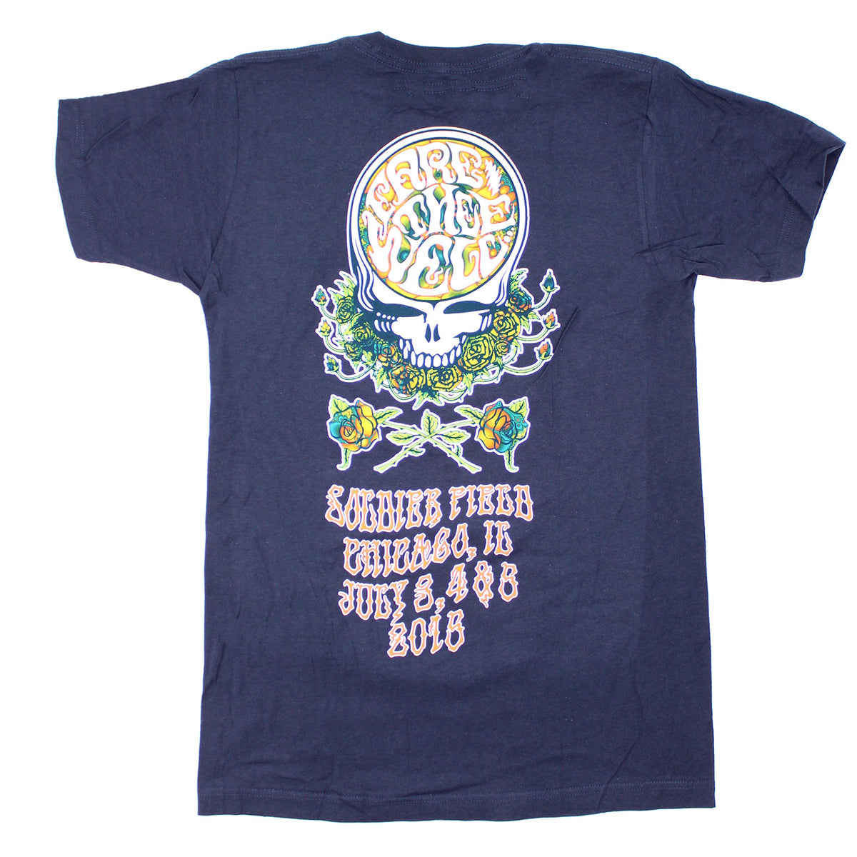 Grateful Dead Dazed Chicago Event Tee (Navy Blue) T-shirt Back