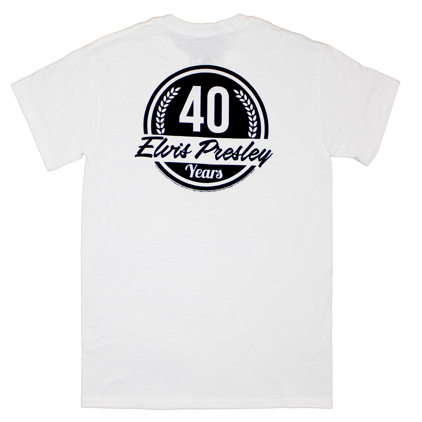 Elvis Presley 40 Years T-shirt Back