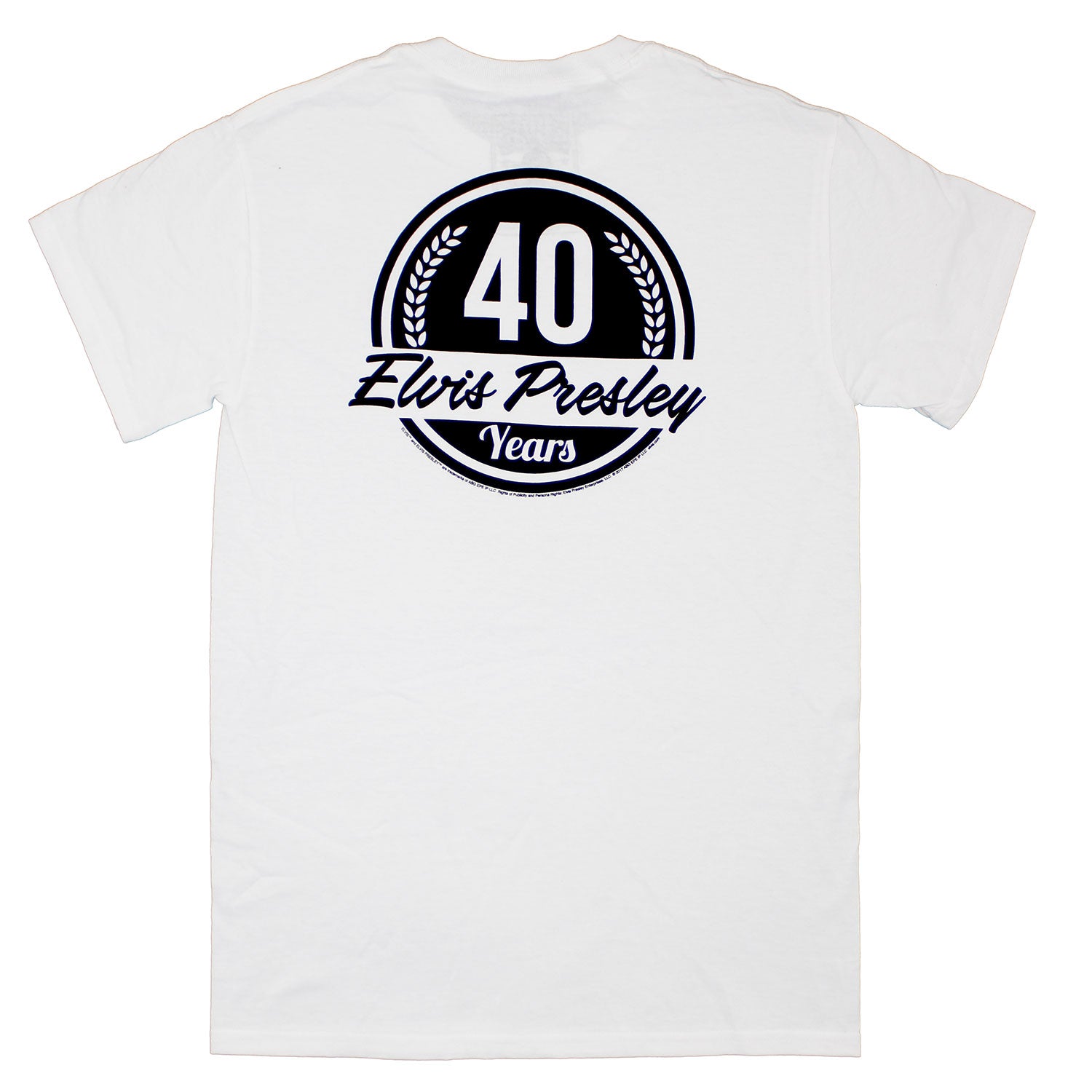 Elvis Presley 40 Years T-shirt Back