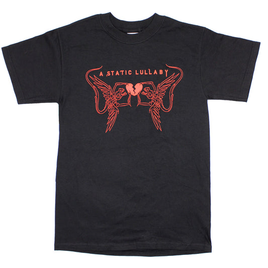 A Static Lullaby A Static Lullaby Red Broken Heart Logo T-shirt