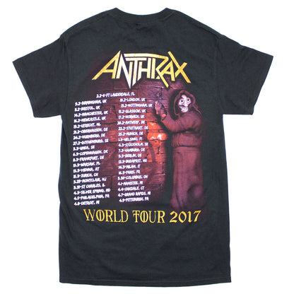 Anthrax World Tour 2017 T-shirt Back