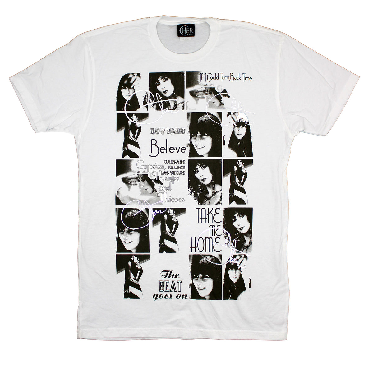 Cher Hits Collage Tee T-shirt Front