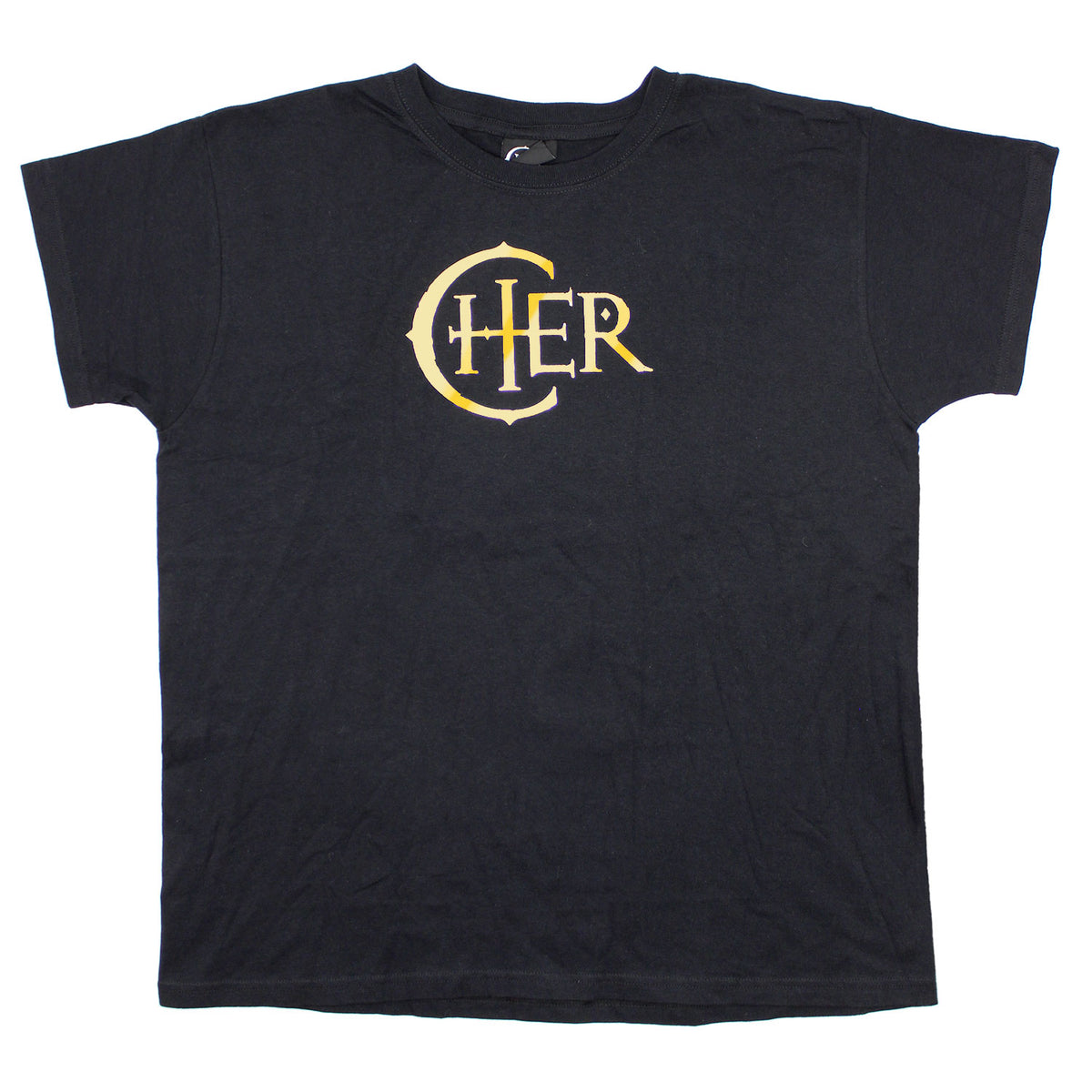 Cher Gold Foil Logo Tee Junior Top Front