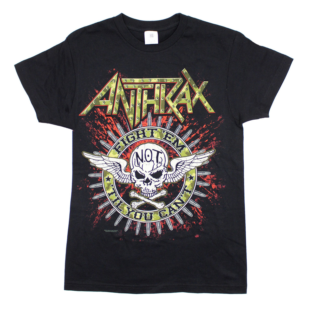 Anthrax Fight 'Em 'Til You Can't T-shirt Front