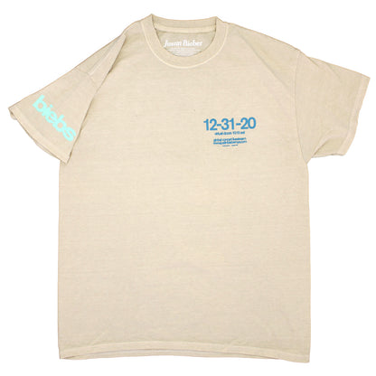 Justin Bieber Live Stream 12.31.20 Tee (Tan) T-shirt Front