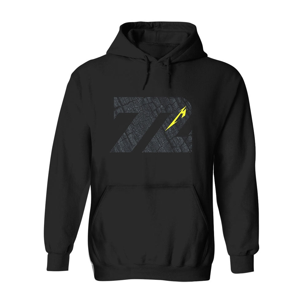 Metallica Charred 72 Hooded Sweatshirt Front