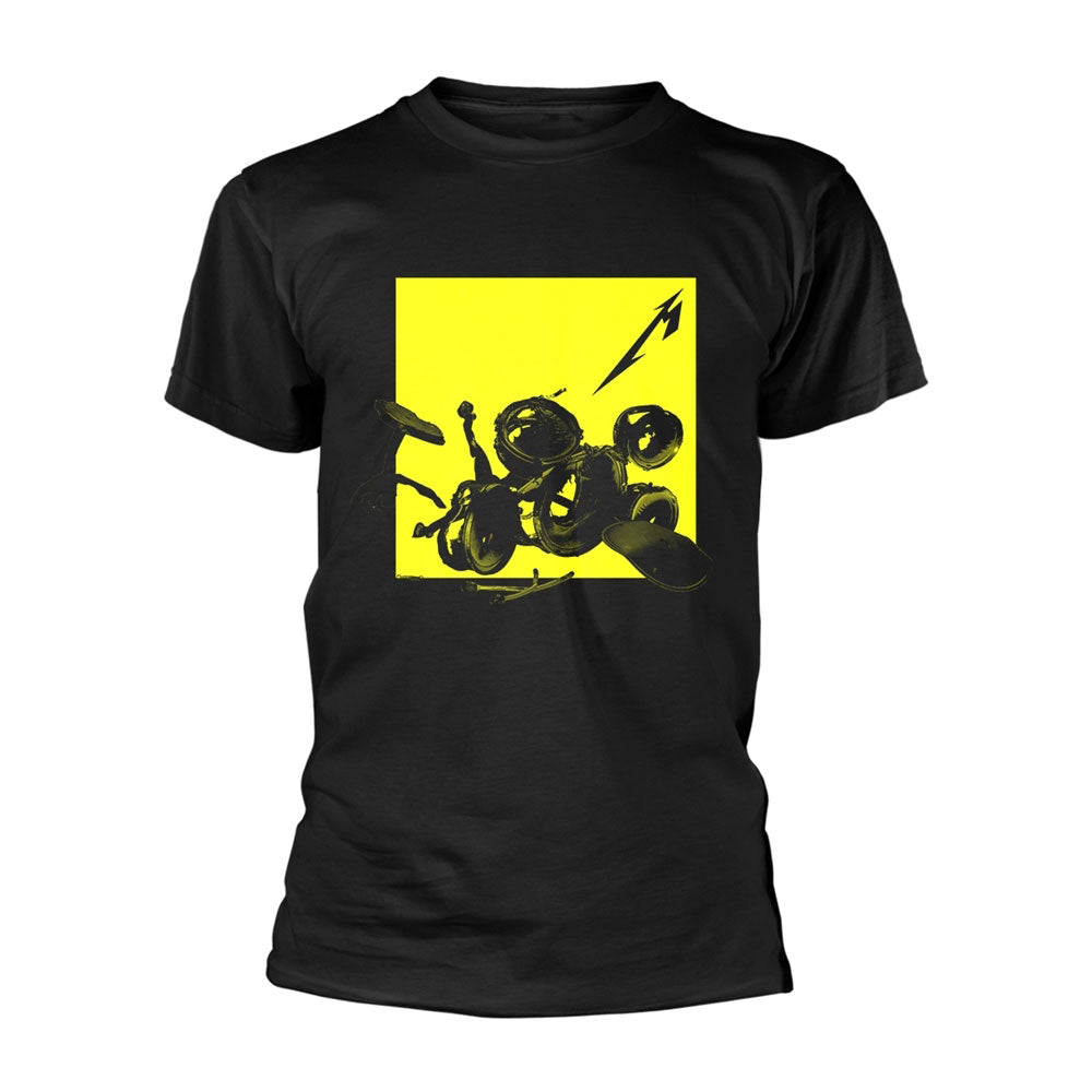 Metallica Broken Burnt Drums T-shirt Front