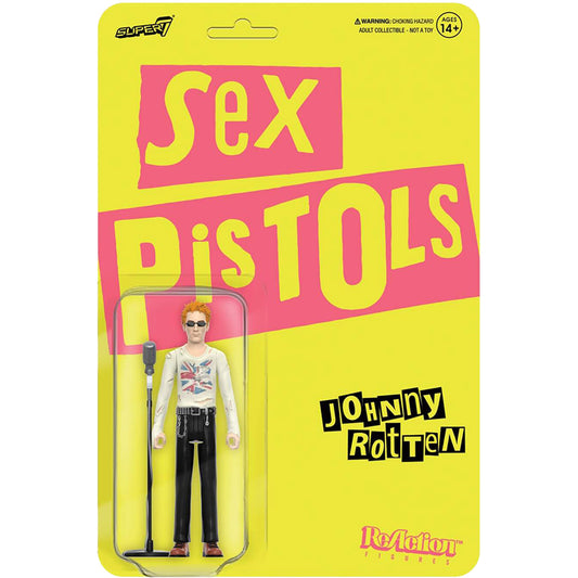 Sex Pistols Super7 Johnny Rotten 3.75" ReAction Figure Action Figure Front