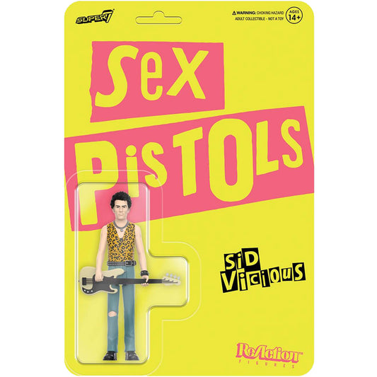 Sex Pistols Super7 Sid Vicious 3.75" ReAction Figure Action Figure Front