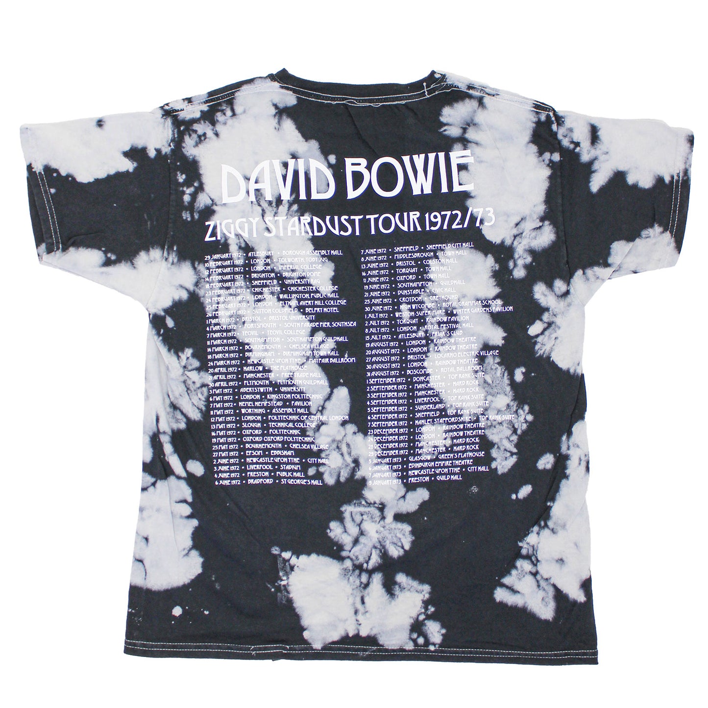 David Bowie Ziggy Stardust Tour 1972/73 Tie Dye T-shirt