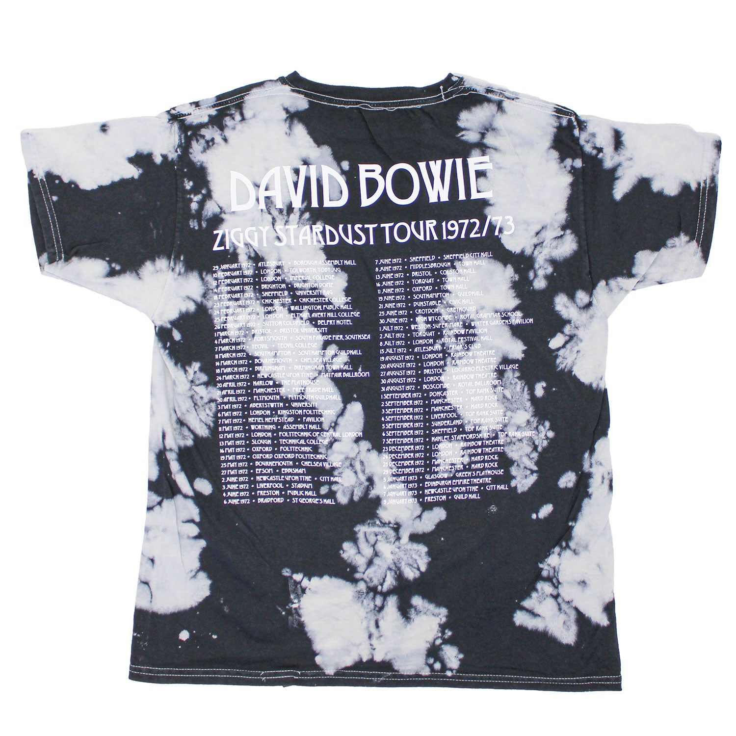 David Bowie Ziggy Stardust Tour 1972/73 Tie Dye T-shirt