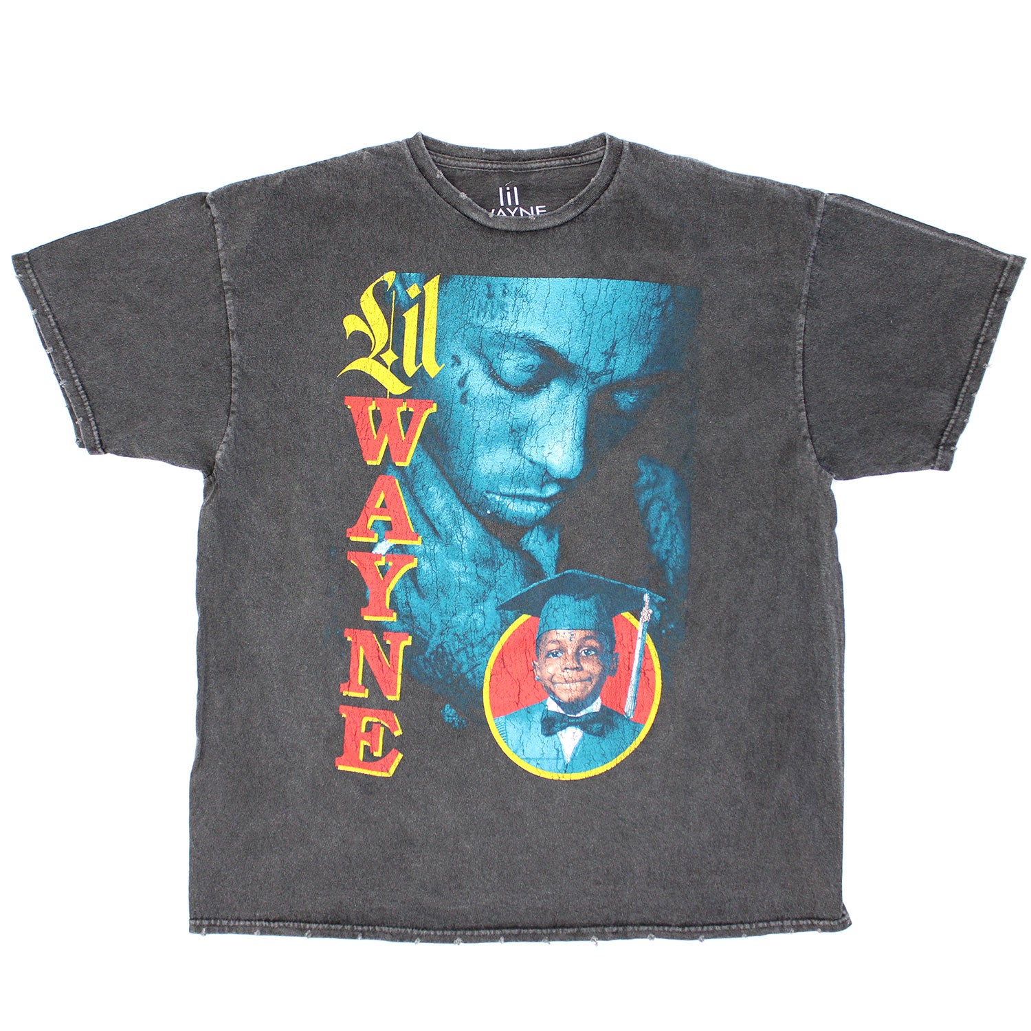 Lil Wayne Tha Carter IV Ragged Edge Oversized Vintage T-shirt Front