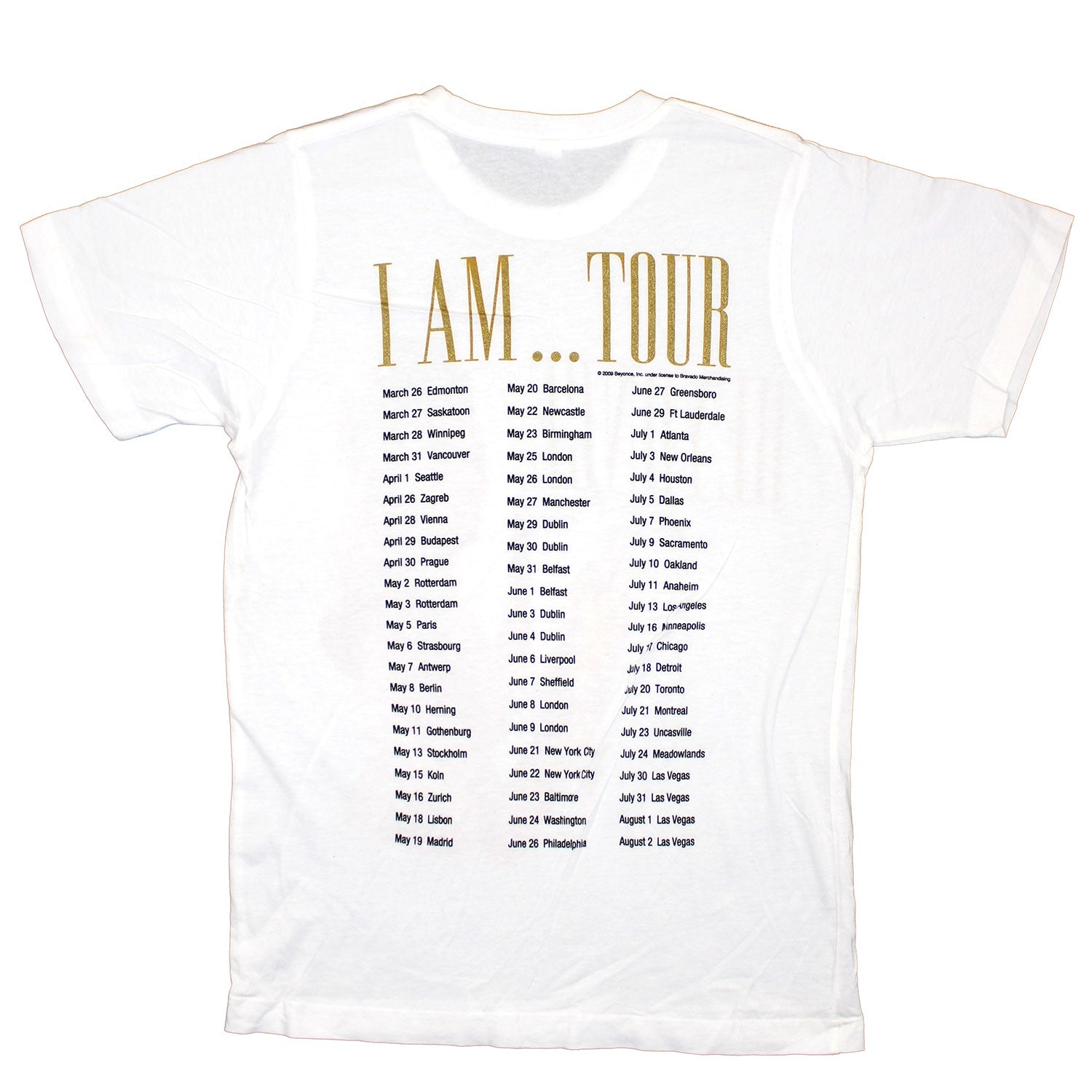 Beyonce I Am ... Tour T-shirt