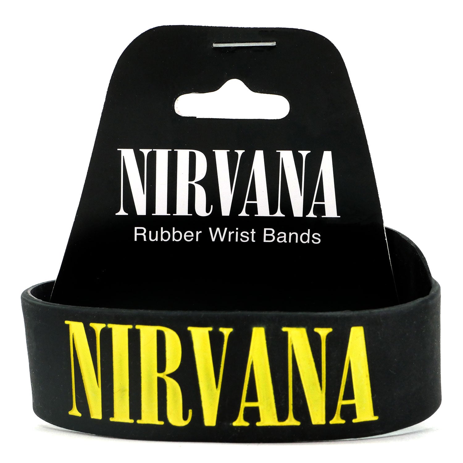 Nirvana Smiley Face Silicone Wristband Rubber Bracelet Back