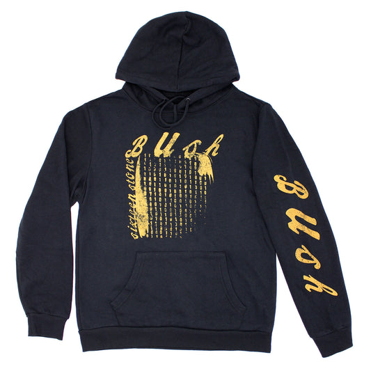 Bush 16 Stone Distress Gold Hooded Sweatshirt Front