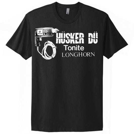 Husker Du Tonite Longhorn (Black) T-shirt Front