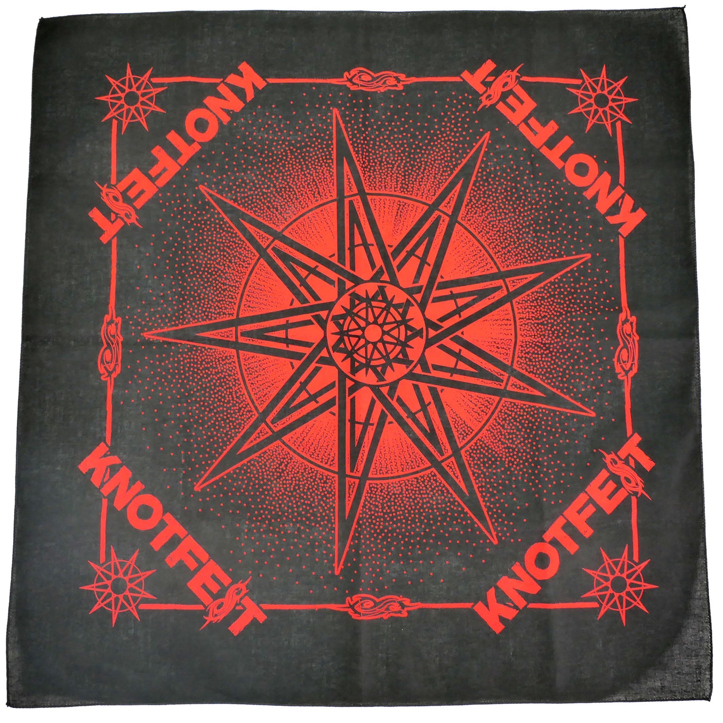 Slipknot Knotfest Red Star Bandana Front