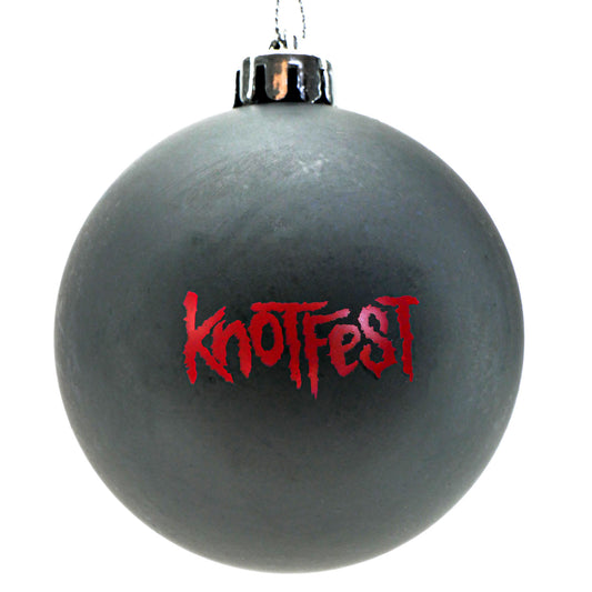 Slipknot Knotfest Ball Ornament (Black) Christmas Ornament Front