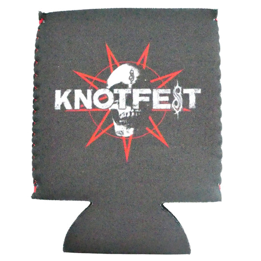 Slipknot Knotfest 9 Point Skull Logo Can Cooler Front