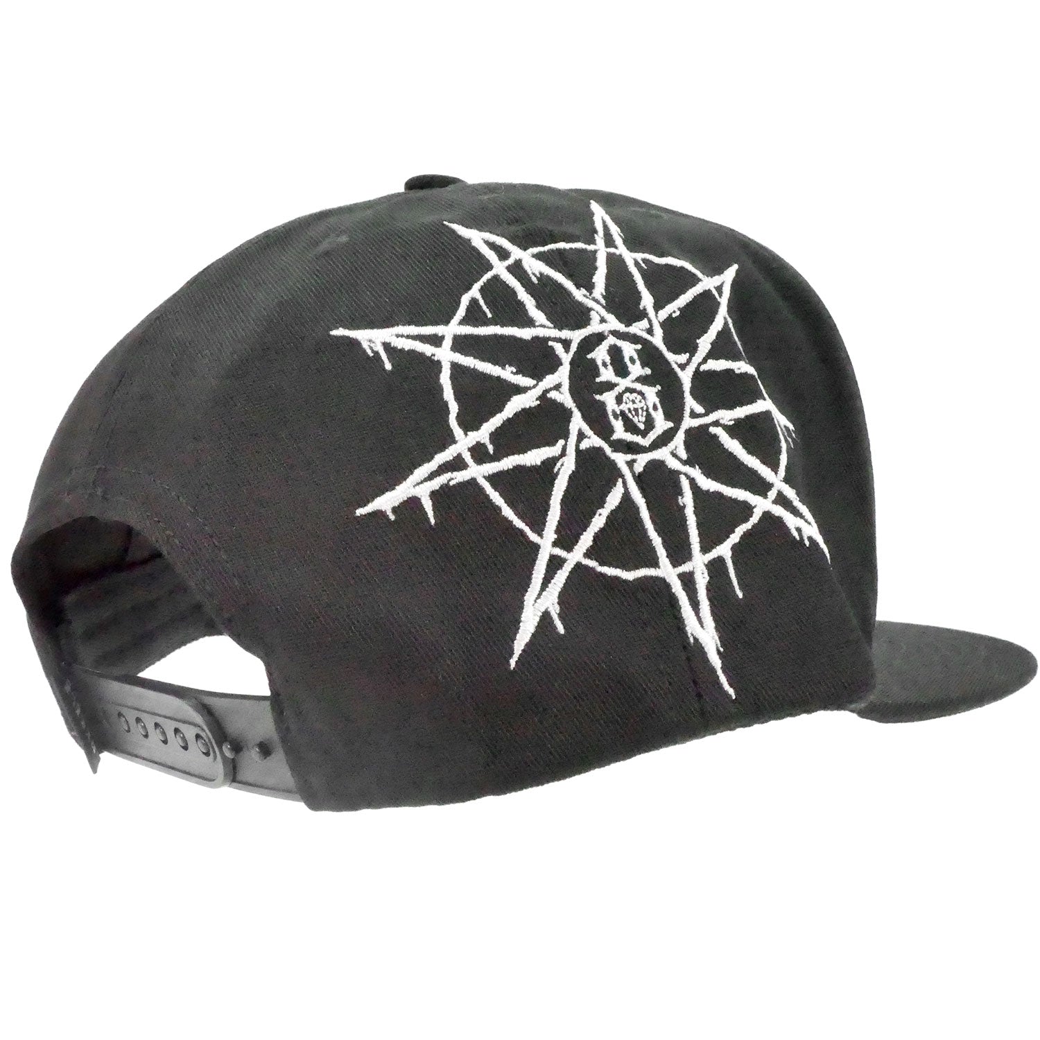 Slipknot Text Logo Black Snapback Hat Baseball Cap Back
