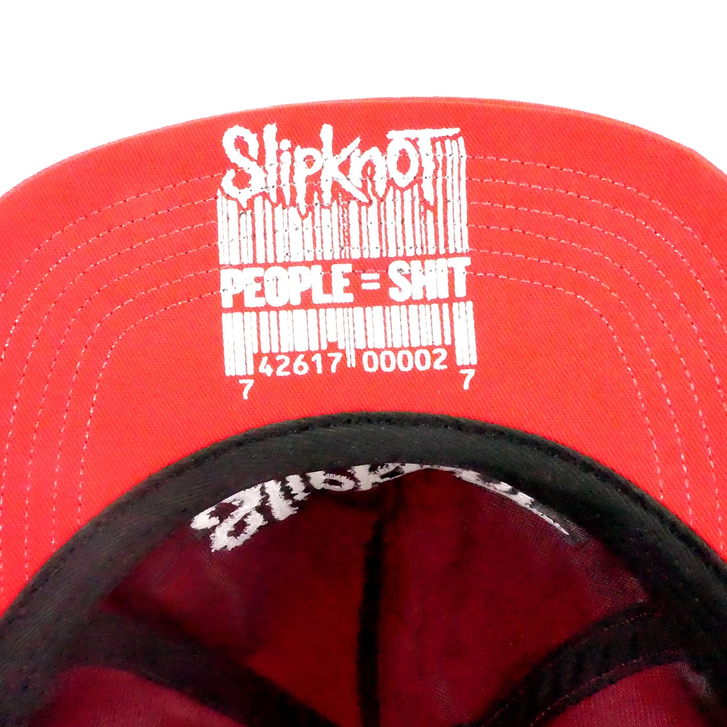Slipknot Text Logo Red Dad Hat Baseball Cap Alt 2
