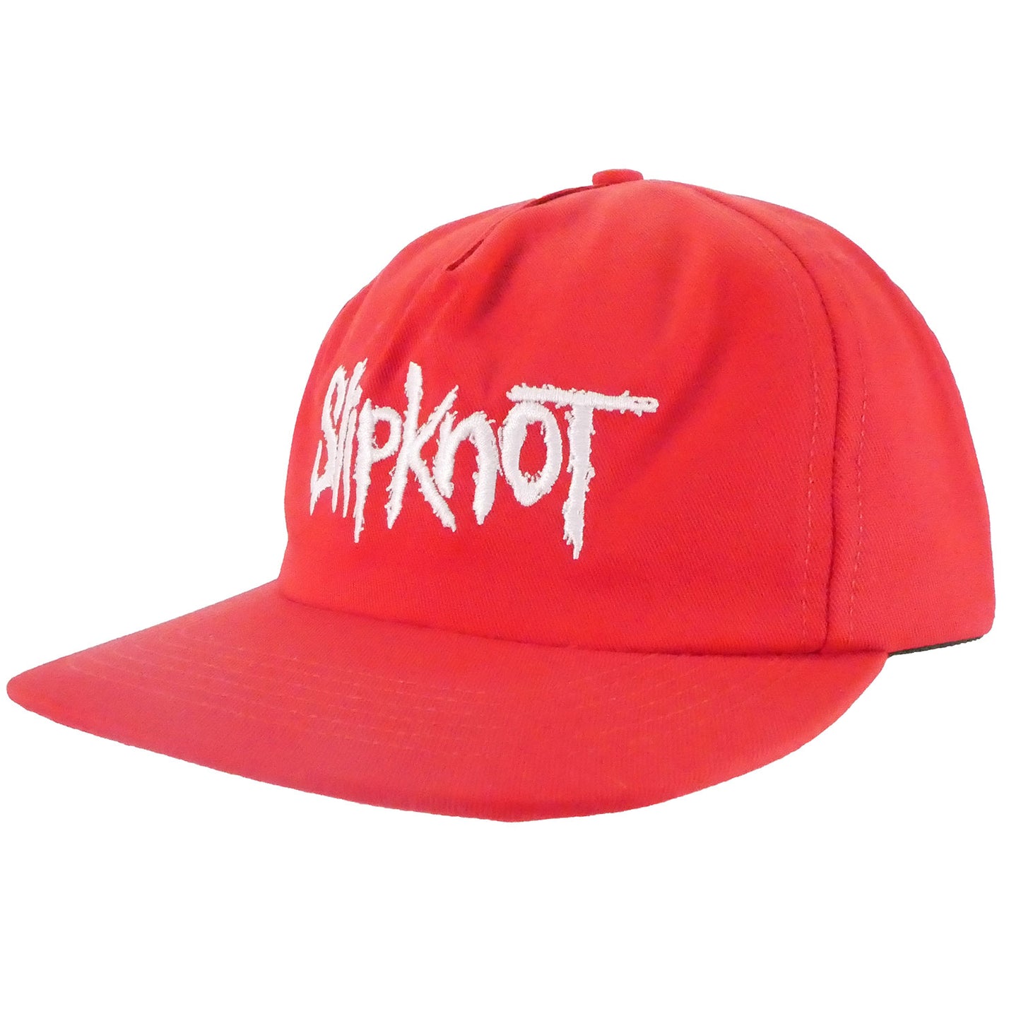 Slipknot Text Logo Red Dad Hat Baseball Cap Front