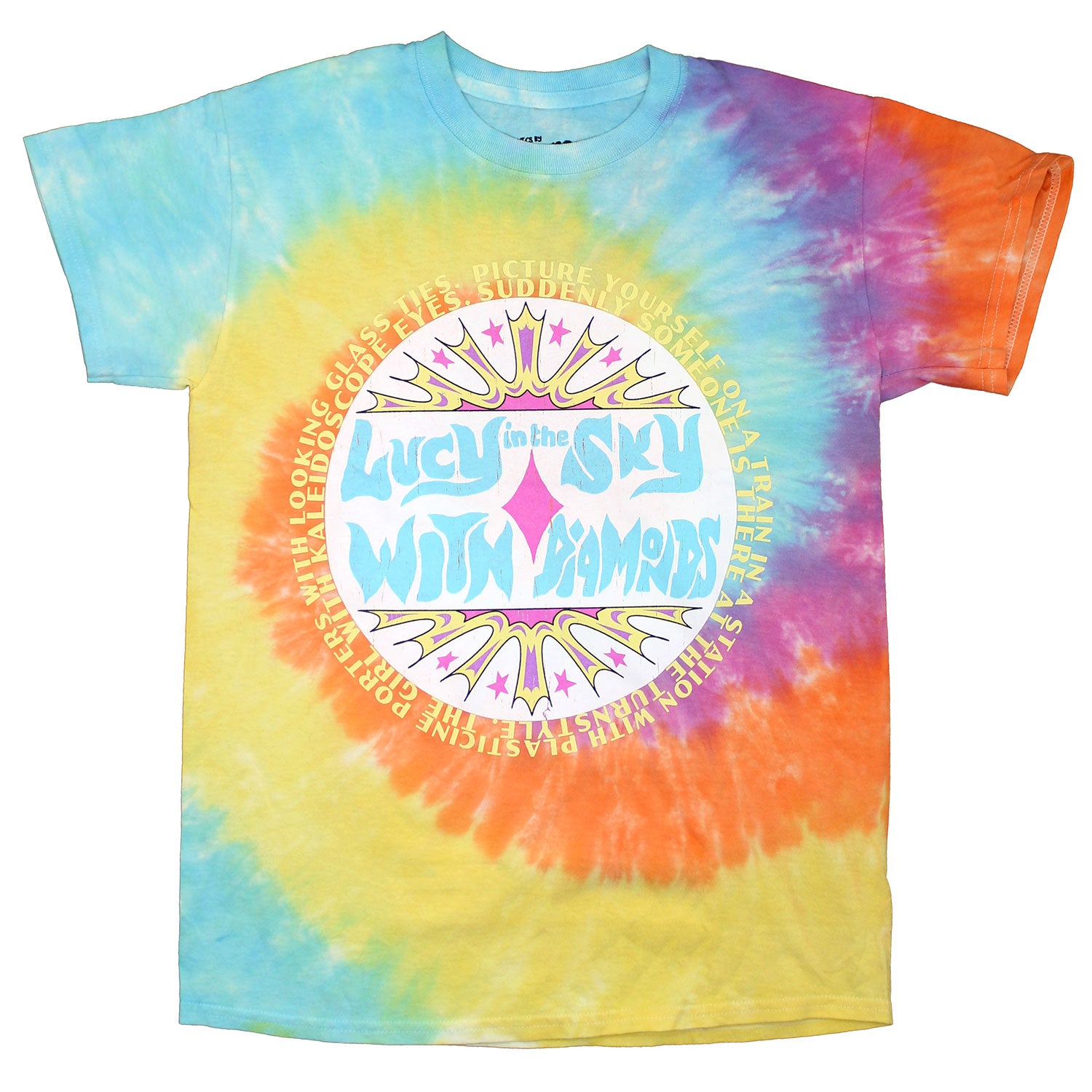 Lucy in the Sky With Diamonds Distressed Tie Dye T-shirt