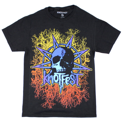 Slipknot Knotfest Finland Star Skull Trees T-shirt Front