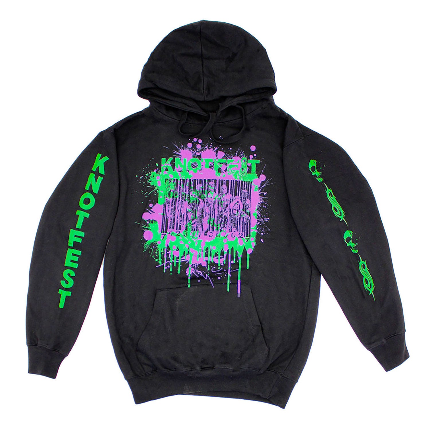 Slipknot ツアー2023 KNOTFESTパーカー Slipknot Knotfest Barcode Splatter Hooded Sweatshirt | Slipknot