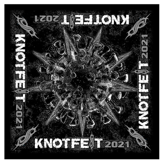Slipknot Knotfest Roadshow Black Bandana Front
